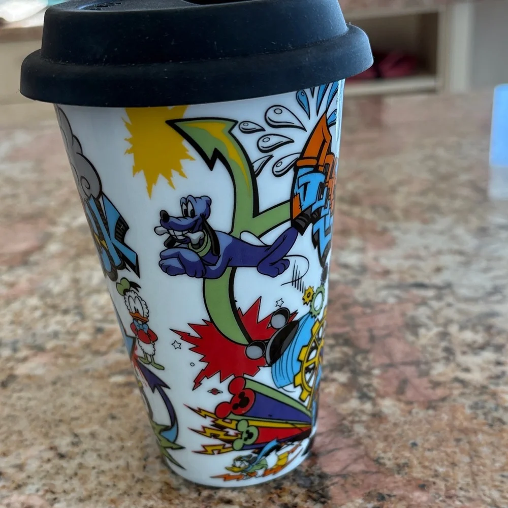 Colorful Disney Cartoon Travel Mug